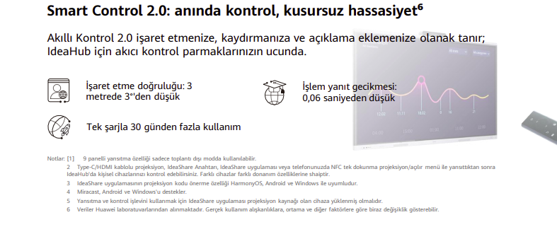 Huawei IdeaHub S3 Akıllı Toplantı Ekranı | 4K AI Destekli Interaktif Tahta (65” / 75” / 86”) - Görsel 3